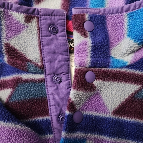 Patagonia Rare Southwest Pattern Synchilla Snap-T Fleece Jacket Women's Small S - Picture 6 of 11